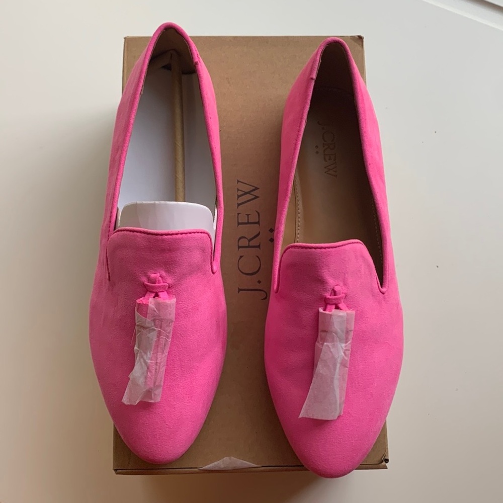 Jcrew Factory tassel loafers Tulip Pink